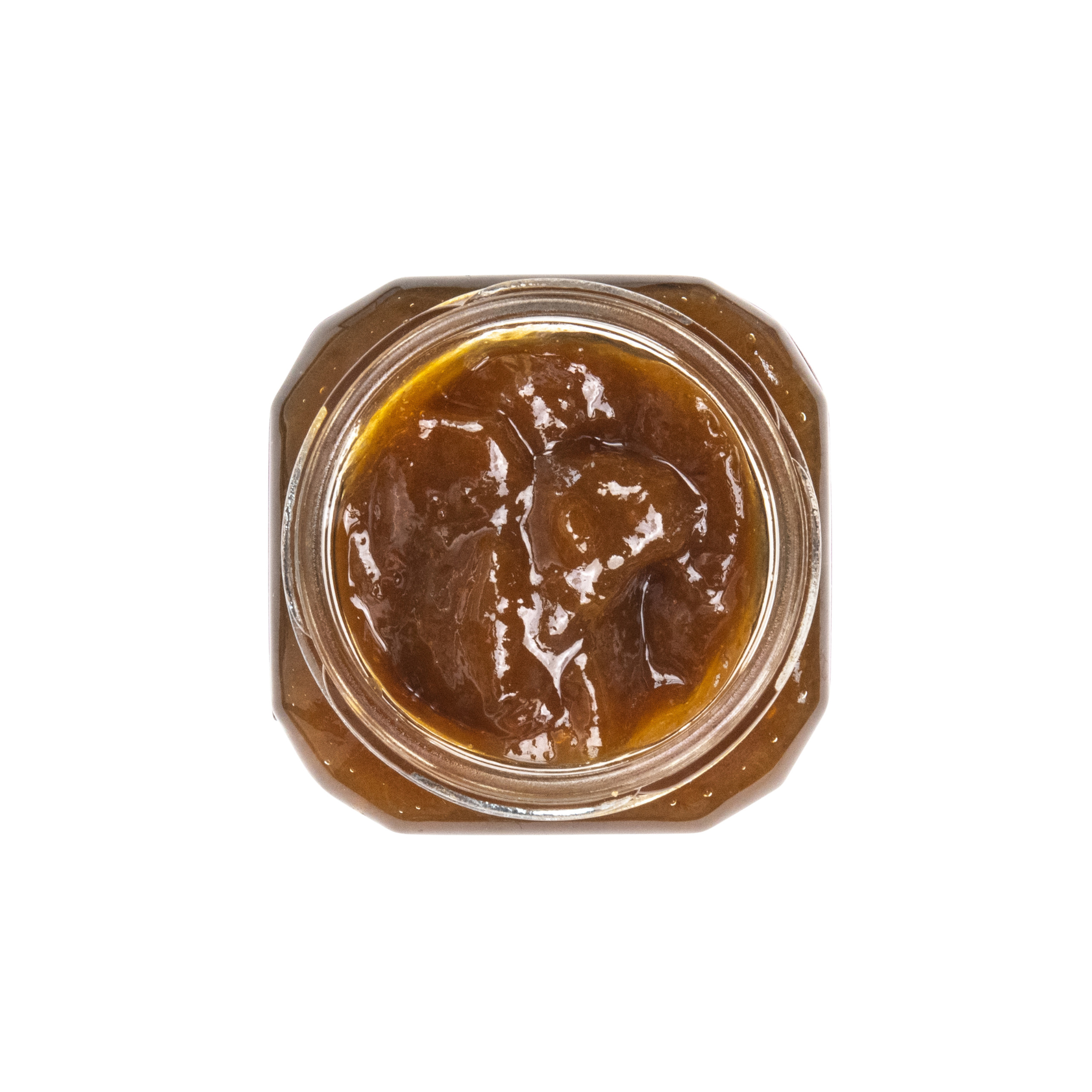 Inside texture of Green Plum Fairy - green plum with absinthe jam by Beth's Farm Kitchen