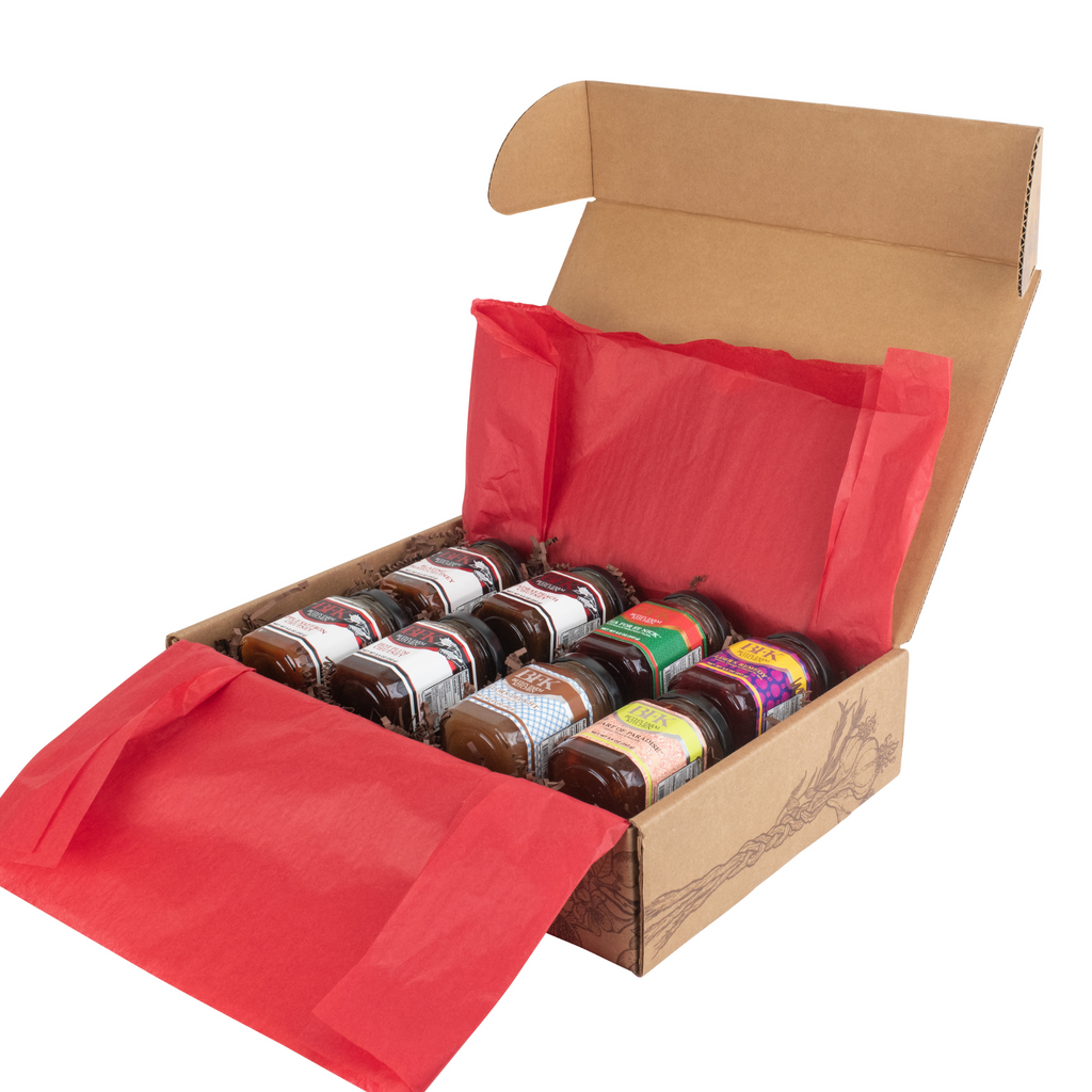 Hostess Delight - open large gift box of chutneys and jams by Beth's Farm Kitchen