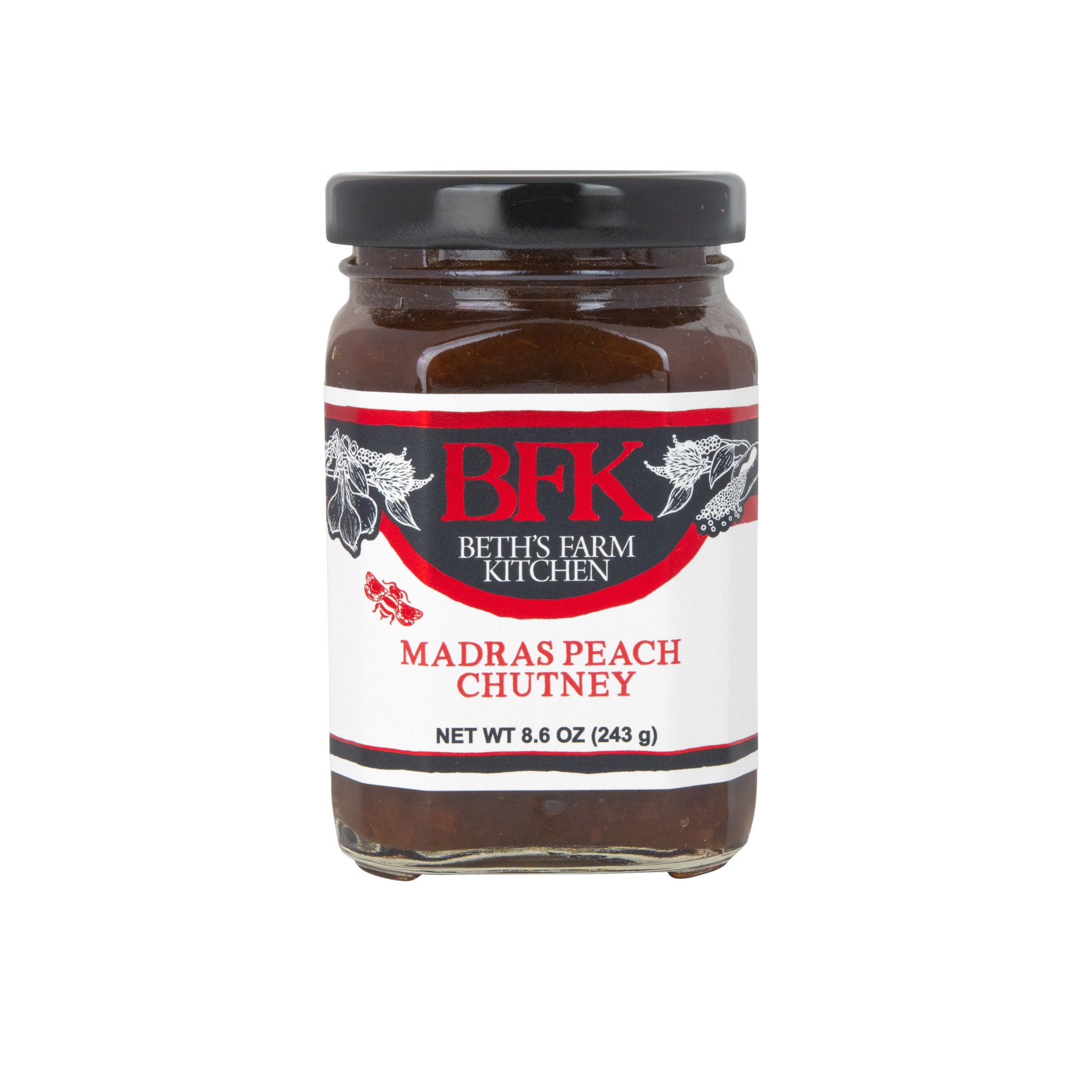 Jar of Madras Peach Chutney by Beth's Farm Kitchen