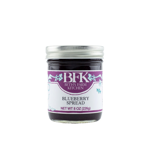 jar of blueberry spread by Beth's Farm Kitchen