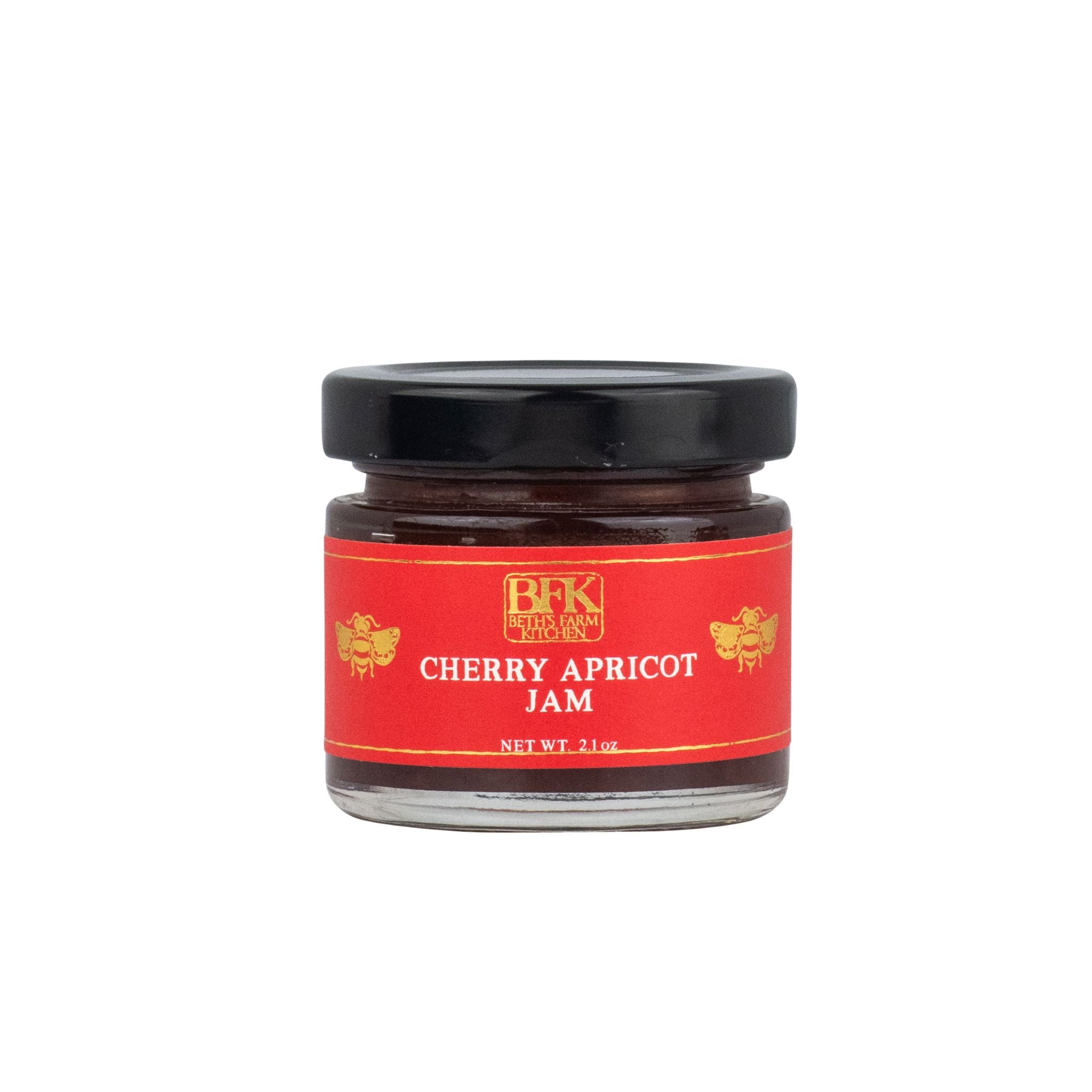 mini jar of apricot jam by Beth's Farm Kitchen