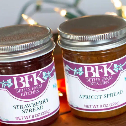 Collection of no sugar added fruit spreads from Beth's Farm Kitchen