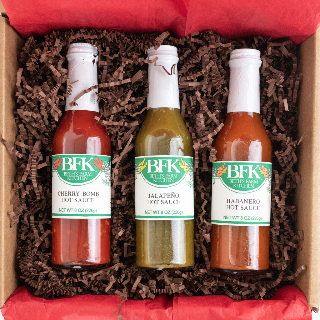 Hot Sauce Collection - 3 Bottles Gift Box by Beth's Farm Kitchen