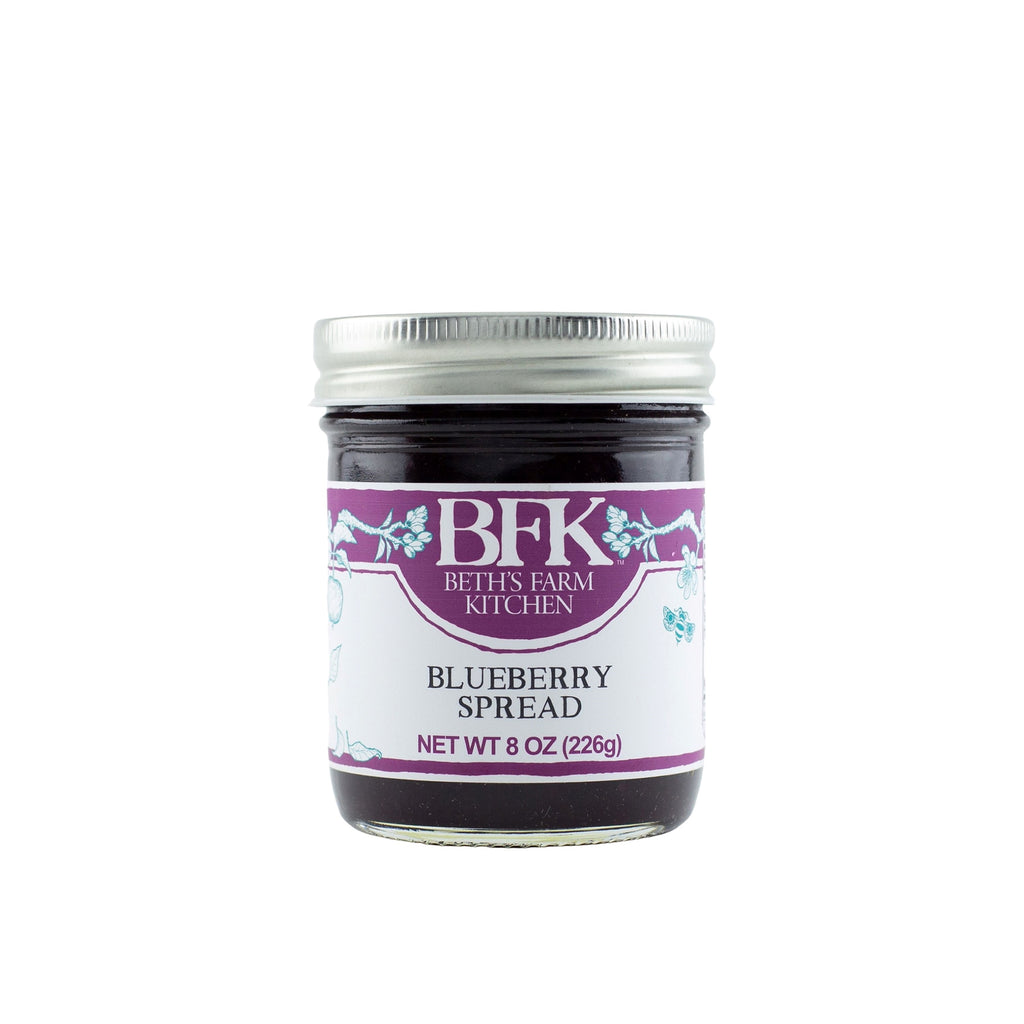 jar of blueberry spread by Beth's Farm Kitchen