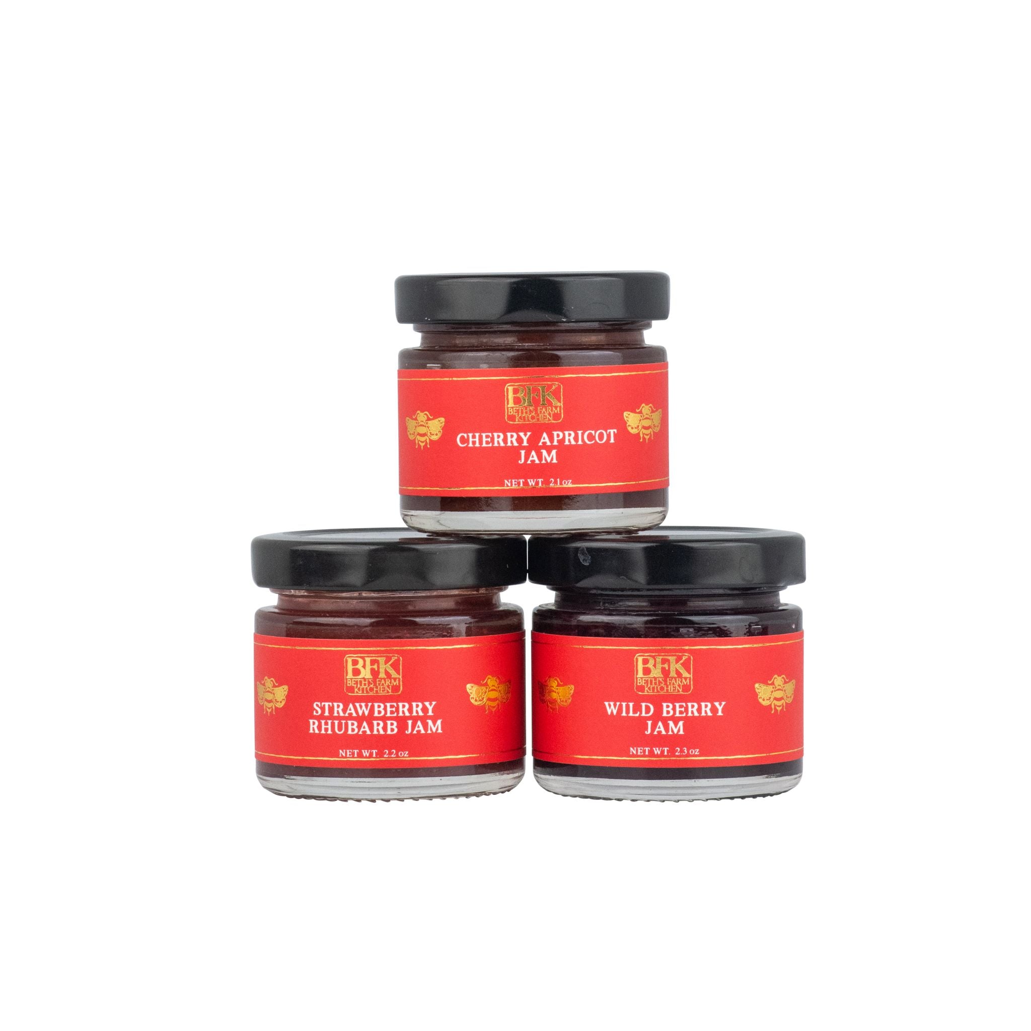 mini jar jam gift set trio by Beth's Farm Kitchen
