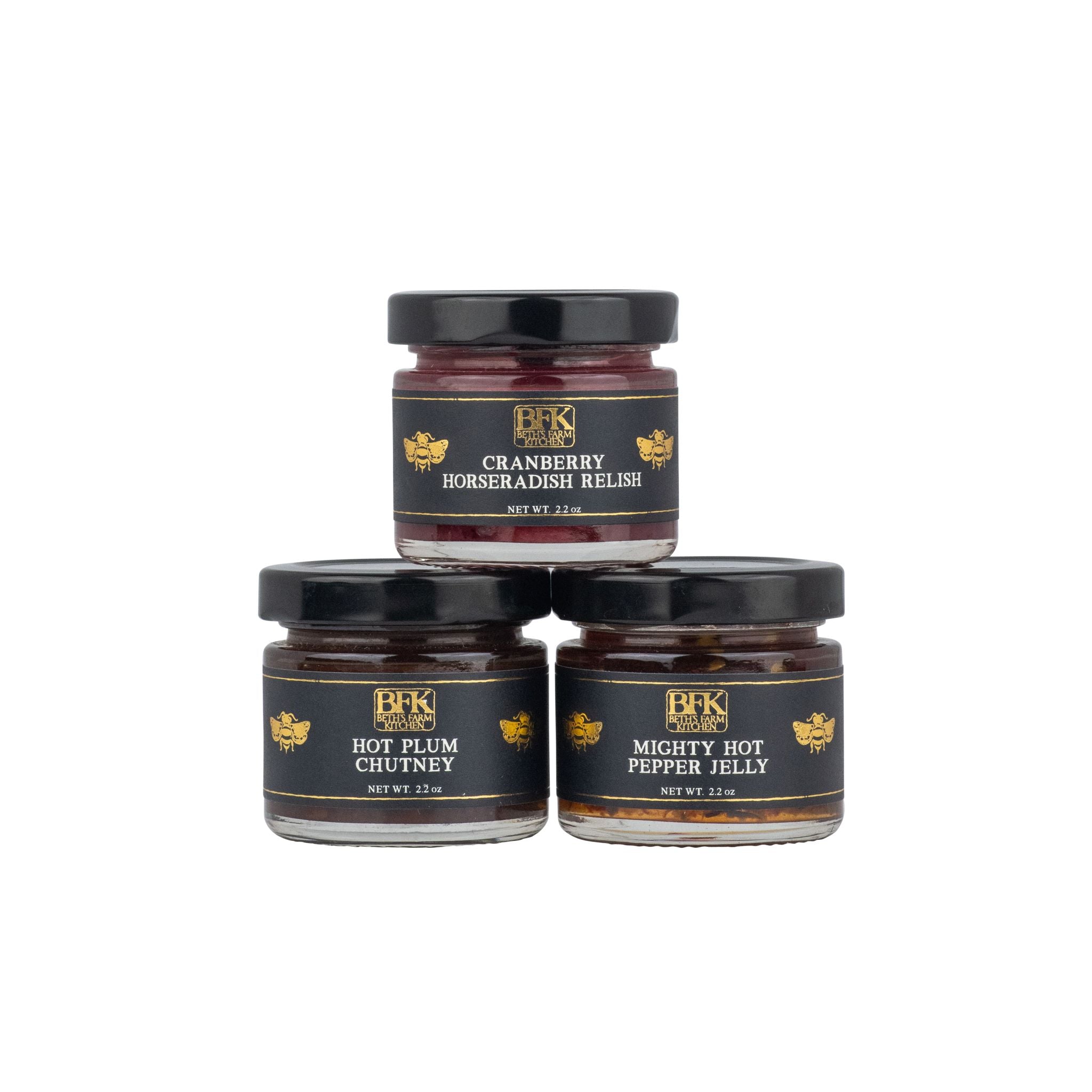 jars of mini savories gift set trio by Beth's Farm Kitchen