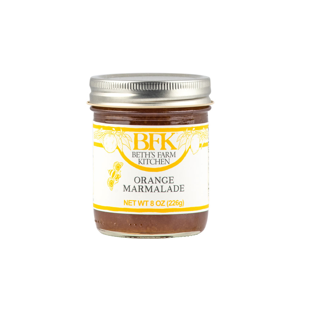 jar of orange marmalade by Beth's Farm Kitchen