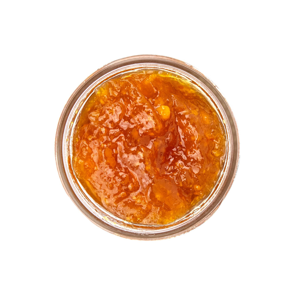 inside jar of orange marmalade by Beth's Farm Kitchen
